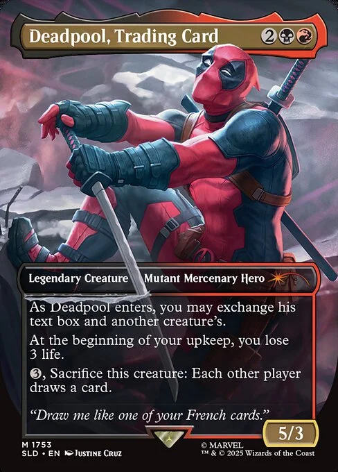Deadpool, Trading Card card art