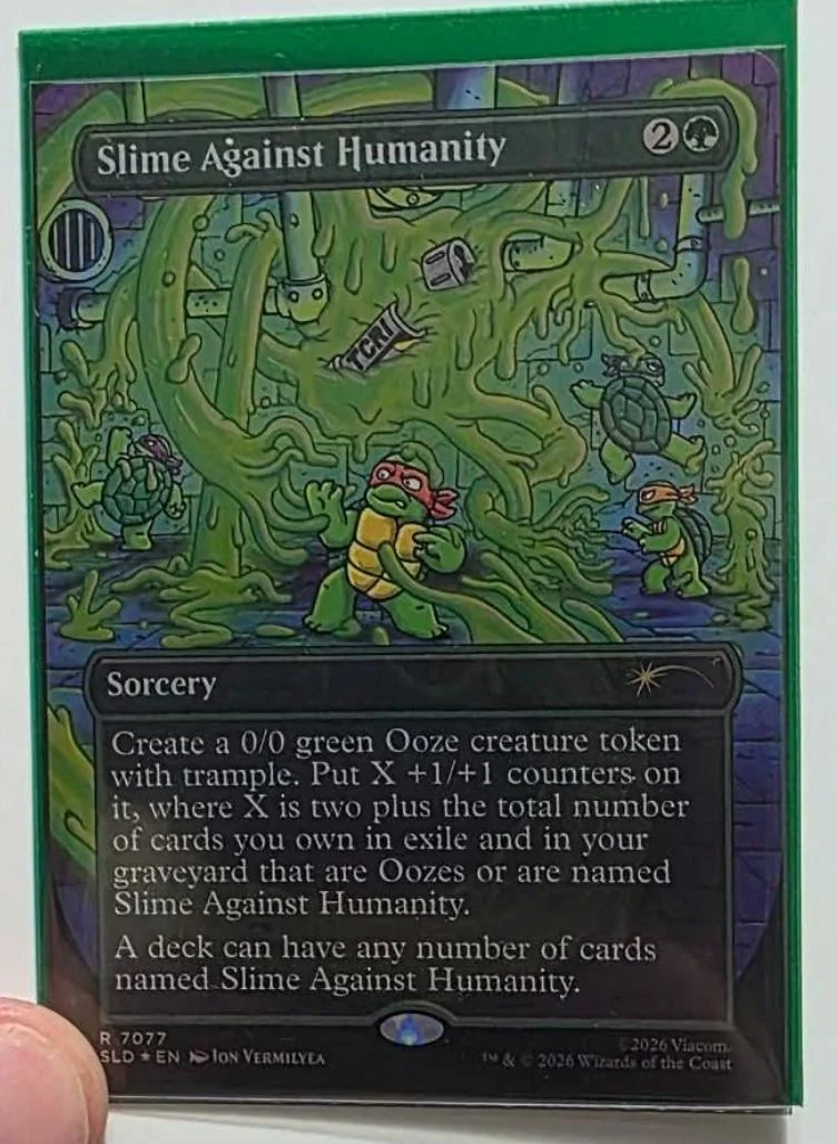 Slime Against Humanity #7077 — ultra-rare coloured bandana variant featuring all four Teenage Mutant Ninja Turtles